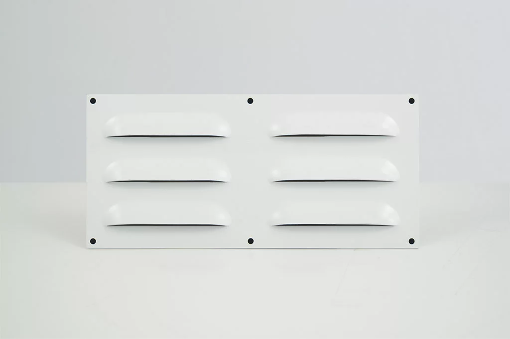 tôle-de-ventilation-tôle-à-branchies,-aluminium-229-x-76mm-blanc
