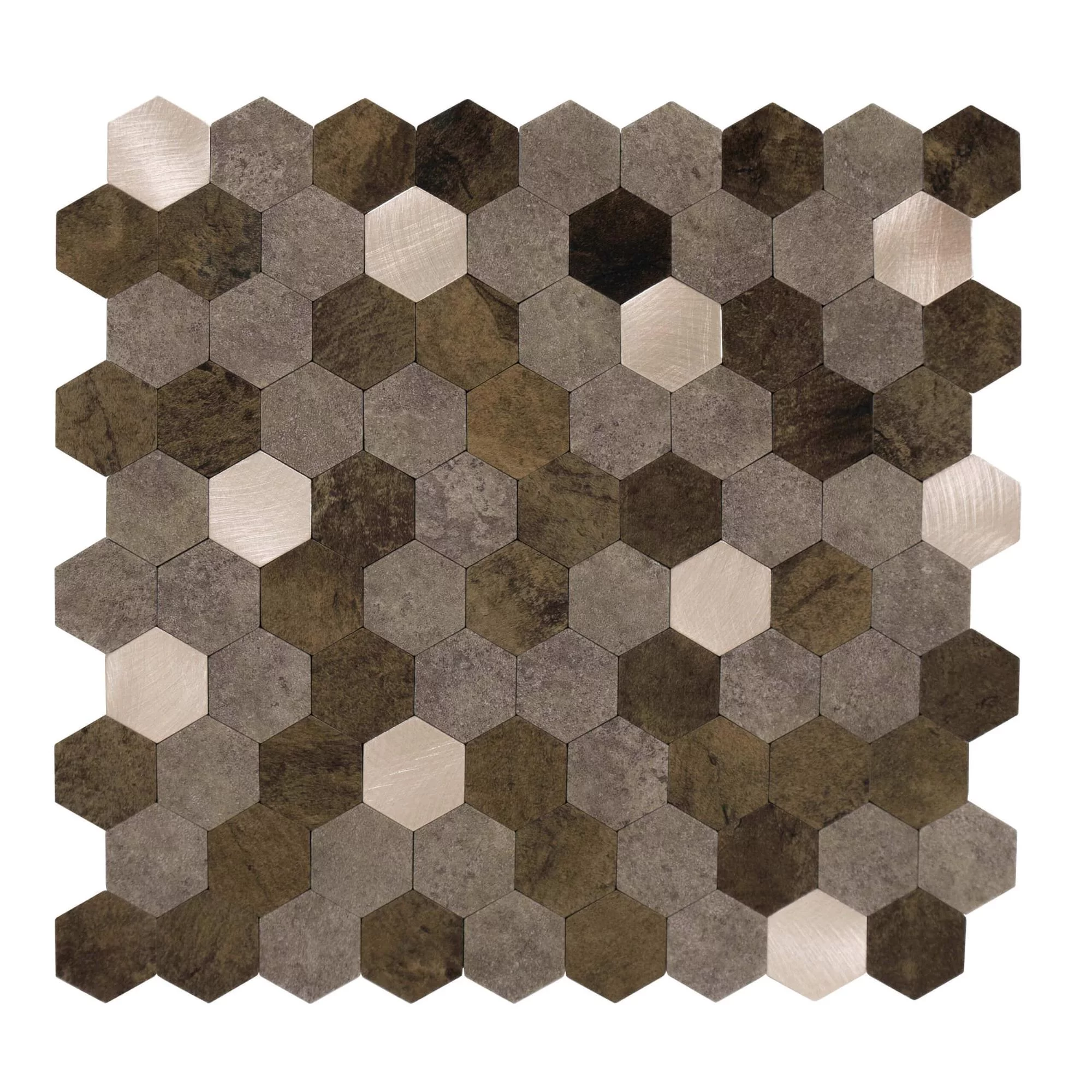 Carreaux autocollants forme hexagonale