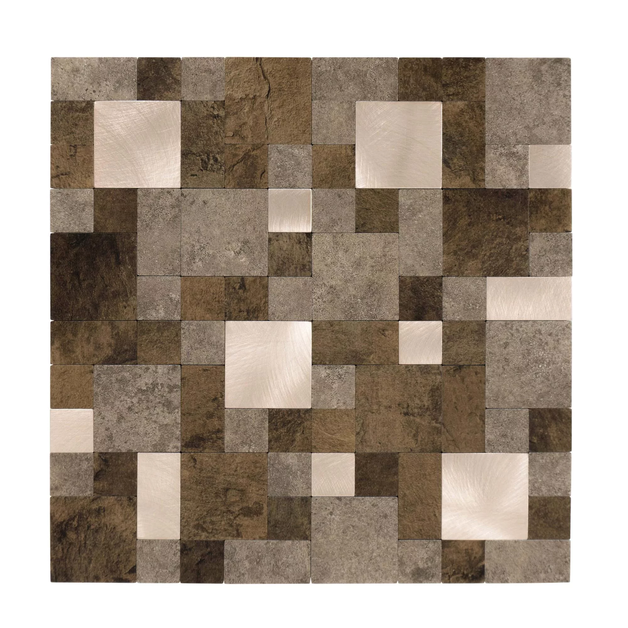 carrelage-autocollant-aspect-pierre-carré/rectangle-1m².-11-pcs-aspect-de-la-pierre-marron-mix-or