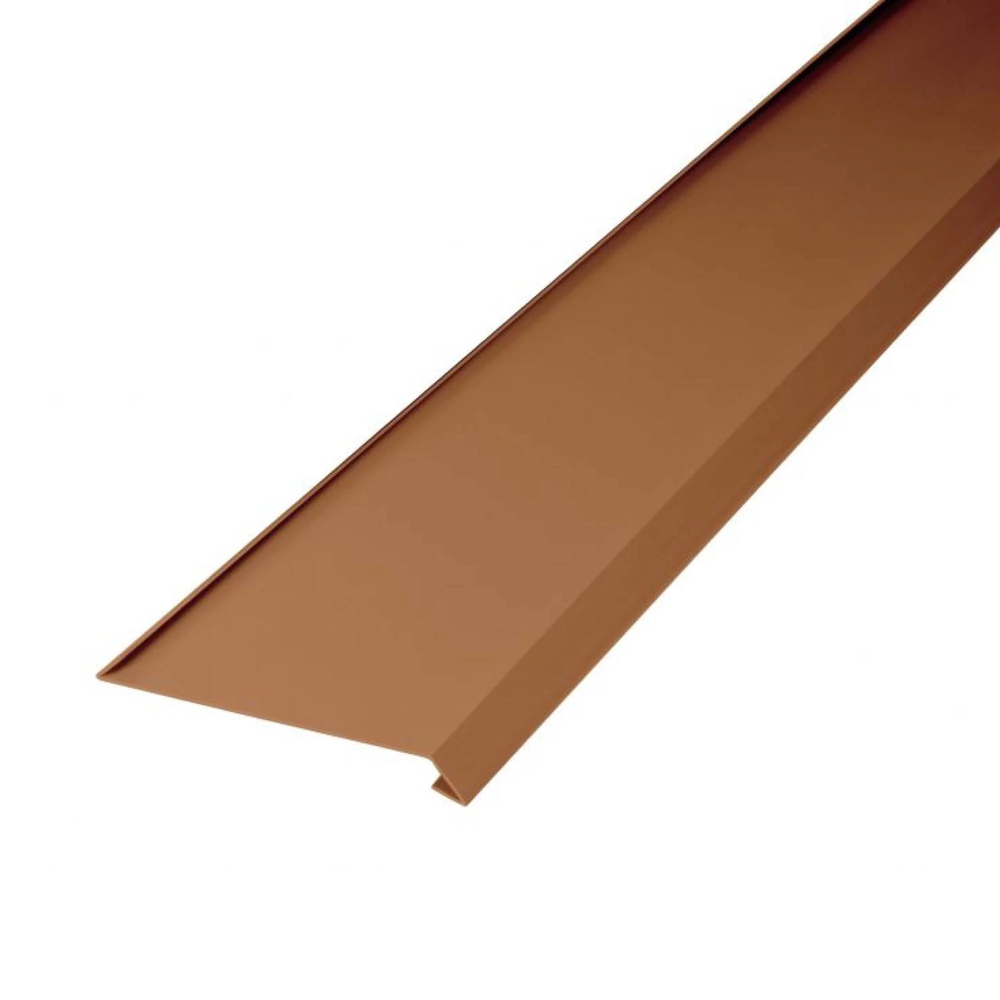 bande-de-toit-pour-gouttière,-pliée-des-deux-côtés-marron-2m