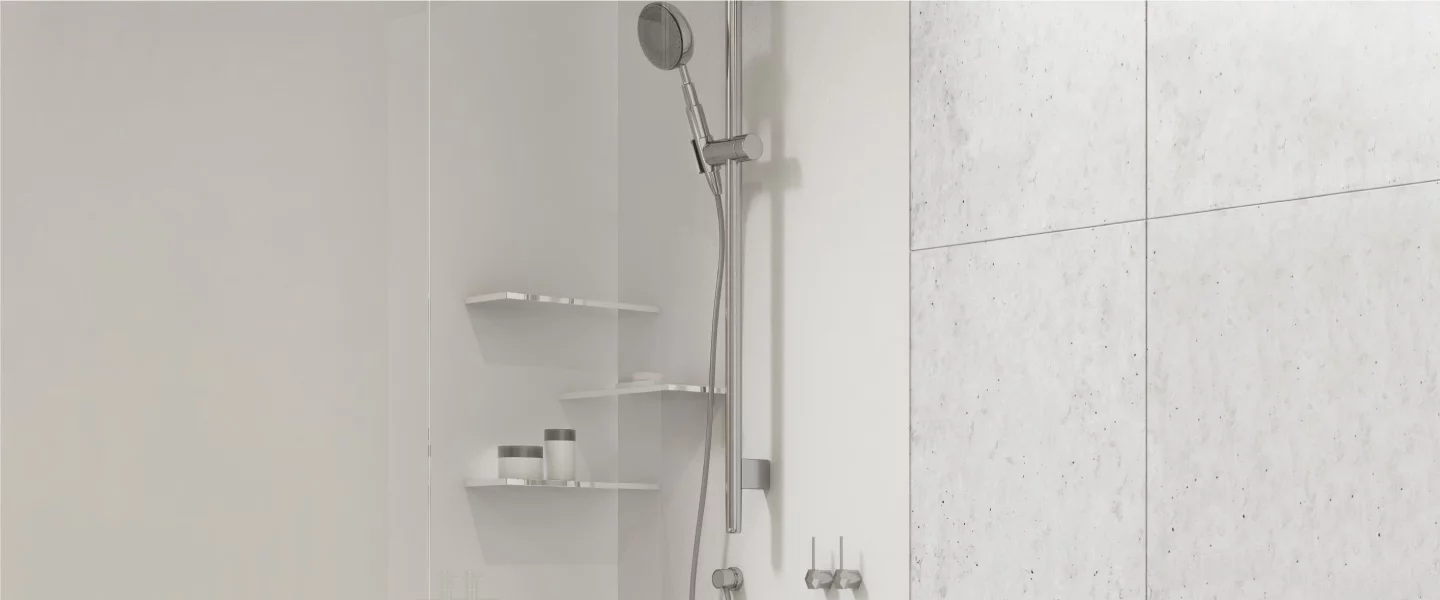 Tablettes de douche pour la salle de bains